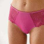 Culotte microfibre et dentelle stretch forme tanga taille haute - lot de 2 - blancheporte