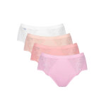 Culotte midi chic, lot de 3 achet�es + 1 gratuite (1) - 48 - rose - sloggi