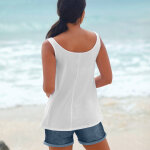 D�bardeur boutonn�, uni - blancheporte