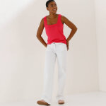 D�bardeur col carr� en maille, toucher doux - blancheporte