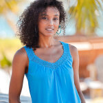 Dbardeur macram, coton - viscose - blancheporte