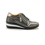 Derbies en cuir dtails mtalliss, largeur confort - pdiconfort