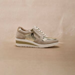 Derbies � lacets, petit compens� - 36 - or - p�diconfort