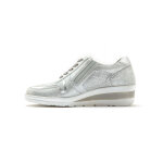 Derbies  lacets, petit compens - 38 - argent - pdiconfort