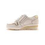 Derbies � lacets largeur confort, petit compens� - 42 - blanc - p�diconfort