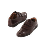 Derbies scratchées en cuir - jusqu'au 46 - blancheporte Derbies scratchées en cuir - jusqu'au 46 - blancheporte