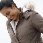 Doudoune  capuche impermable, double polaire sherpa - blancheporte