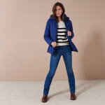 Doudoune courte ceinture - 36 - bleu - colors&co