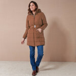 Doudoune longue ceinture - colors&co