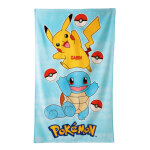 Drap de bain enfant pokemon personnalisable, ponge et velours coton - 320g / m2 - pokemon