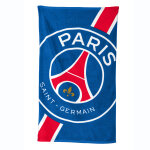 Drap de bain enfant psg, ponge et velours coton - 320g / m2 - drap de bain : 70x120cm - bleu - psg