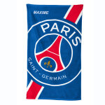 Drap de bain enfant psg personnalisable, ponge et velours coton - 320g / m2 - psg