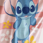 Drap de bain enfant stitch �ponge et velours coton - 320g / m� - lilo et stitch