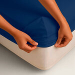 Drap - housse irrtrcissable uni coton - blancheporte