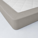 Drap - housse uni flanelle bonnets 32 cm - blancheporte Drap - housse uni flanelle bonnets 32 cm - blancheporte