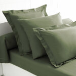 Drap - housse uni jersey bonnets 26 cm - drap - housse 1 personneonne : 90x190cm - vert - colombine
