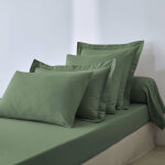 Drap - housse uni polyester - coton bonnet 32 cm - colombine