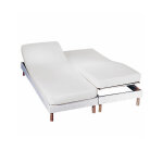 Drap - housse uni sommier articul flanelle bonnets 26 cm - colombine