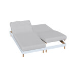 Drap - housse uni sommier articul flanelle bonnets 26 cm - drap - housse 2 personnesonnes : 140x190cm ...