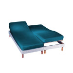 Drap - housse uni sommier articul flanelle bonnets 26 cm - drap - housse 2 personnesonnes : 140x190cm ...