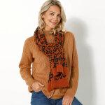 charpe en maille, motif lopard - blancheporte