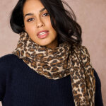 charpe motif lopard ultra douce - blancheporte
