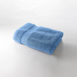 Collection serviettes de bain unies 540g / m2 confort luxe - drap de douche : 68x132cm - bleu - colombine ...