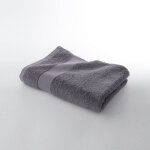 Collection serviettes de bain unies coton modal 500 g / m² - serviette : 50x100cm - gris - colombine Collection serviettes de bain unies coton modal 500 g / m² - serviette : 50x100cm - gris - colombine