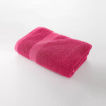 Collection serviettes de bain unies coton modal 500 g / m² - serviette : 50x100cm - rose - colombine Collection serviettes de bain unies coton modal 500 g / m² - serviette : 50x100cm - rose - colombine