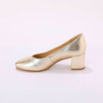 Escarpins bout arrondi cuir lisse - blancheporte