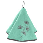 Essuie - mains ponge brod ginkgo forme cloche - lot de 2 - blancheporte