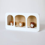 �tag�re murale en bois forme arche - blancheporte