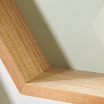 tagre murale hexagonale en bois - lot de 3 - blancheporte