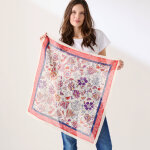 Foulard carr� imprim� floral - blancheporte