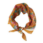 Foulard en voile de coton, imprim� fleurs - blancheporte