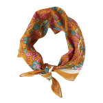 Foulard en voile de coton, imprim� fleurs - blancheporte