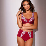 Gainette effet ventre plat calenca - 38 / 40 - rouge - confidence lingerie