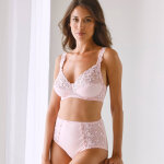 Gainette ventre plat microfibre tulle brod sienne - lot de 2 - 38 / 40 - blanc / rose - confidence lingerie ...
