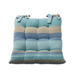 Galette de chaise carre raye - lot de 2 - blancheporte