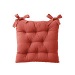 Galette de chaise carrée unie coton bachette - lot de 2 galettes de chaise : 40x40cm - orange - colombine ... Galette de chaise carrée unie coton bachette - lot de 2 galettes de chaise : 40x40cm - orange - colombine ...