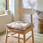 Galette de chaise imprim� g�om�trique - lot de 2 - blancheporte