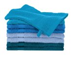 Gant de toilette cama�eu bleu coton 420 g / m� - lot de 8 - blancheporte