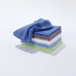 Gants de toilette coloris assortis - lots - colombine