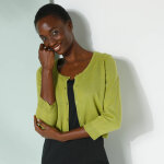 Gilet bol�ro boutonn�, toucher doux - blancheporte