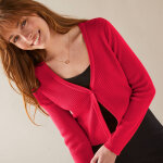 Gilet bolro, maille ctele - blancheporte