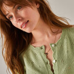 Gilet boutonn finition cailles, maille pointelle toucher doux - blancheporte