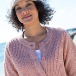 Gilet boutonné en maille anglaise - blancheporte Gilet boutonné en maille anglaise - blancheporte