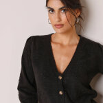 Gilet boutonné maille fantaisie - blancheporte Gilet boutonné maille fantaisie - blancheporte
