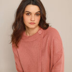 Gilet cape base jacquard, col montant - blancheporte