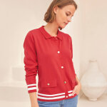 Gilet col polo, coton m�lang� - blancheporte